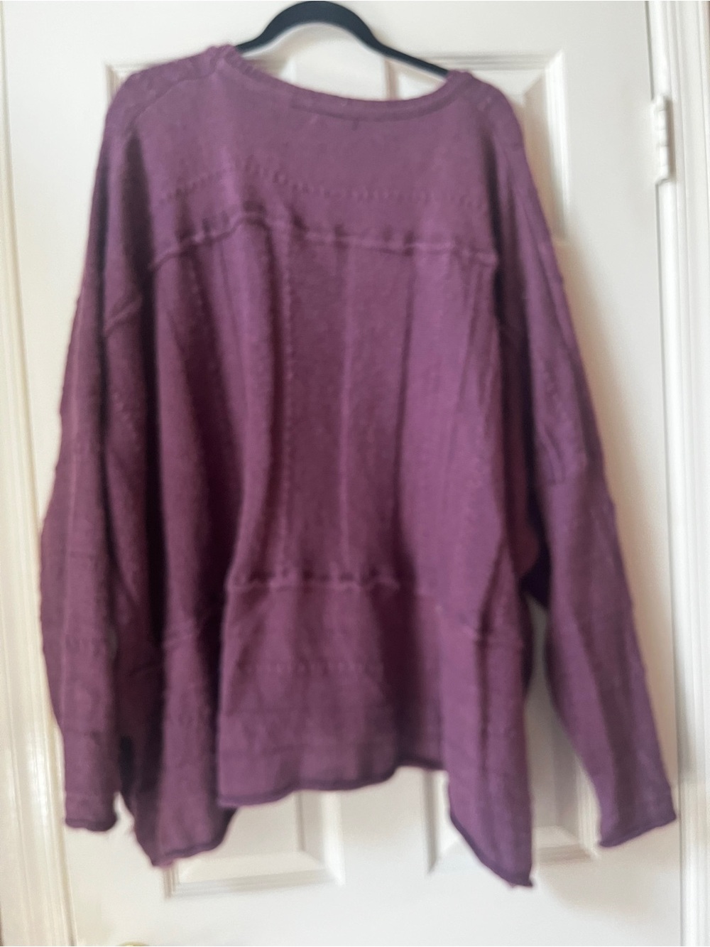 easel Women's Scoop Neck Sweater in Plum 3xl - Picture 4 of 8
